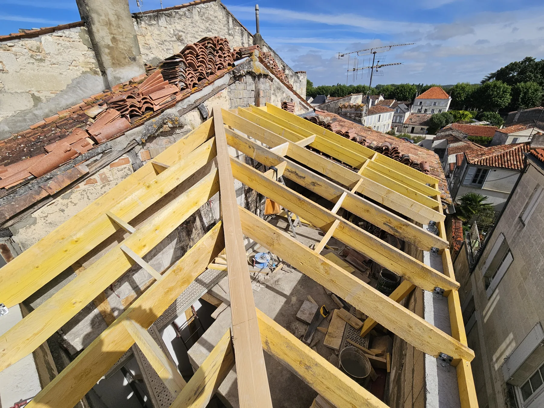 Travaux de charpente